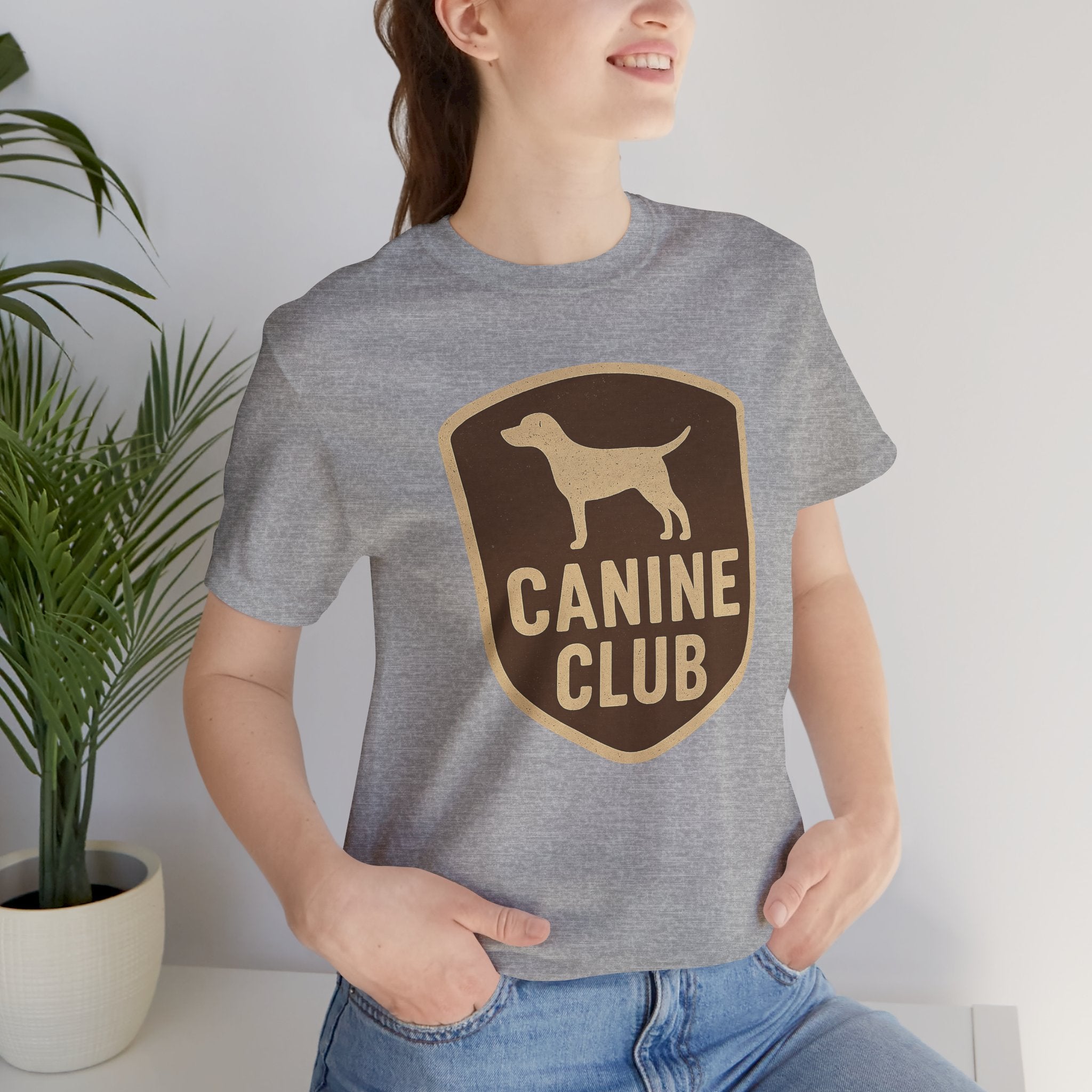 Canine Club Unisex Tee, Dog Lover Shirt, Birthday Gift, Pet Parent Apparel, Casual Wear, Animal Rescue Fundraiser