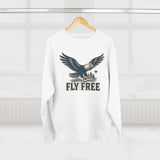 Fly Free Eagle Sweatshirt - Unisex Cozy  Crewneck, Fall Fashion, Halloween Gift, Nature Lover Apparel, Casual Style