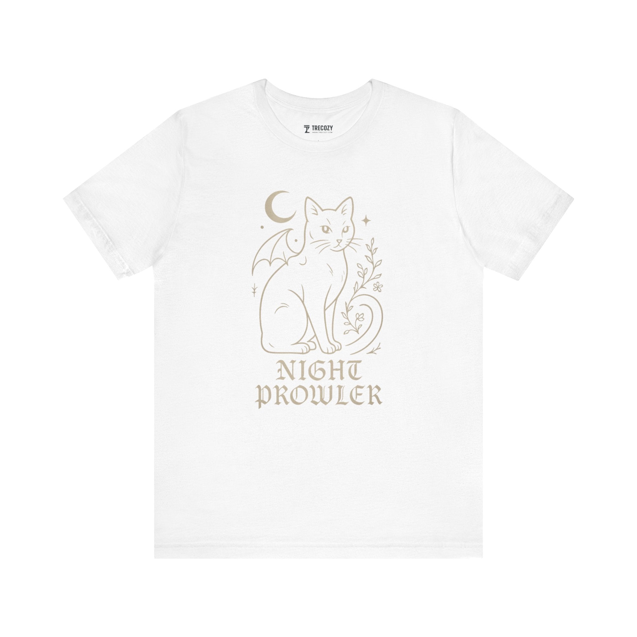 Night Prowler Cat Tee, Cozy TShirt, Gift for Pet Owners, Trending Cute Animal Top, Cute Reptile Tshirt