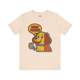 Woof Power Unisex Tee, Dog Lover Shirt, Fun Graphic Tee, Pet Owner Gift, Cartoon Dog T-Shirt, Animal Lover Apparel
