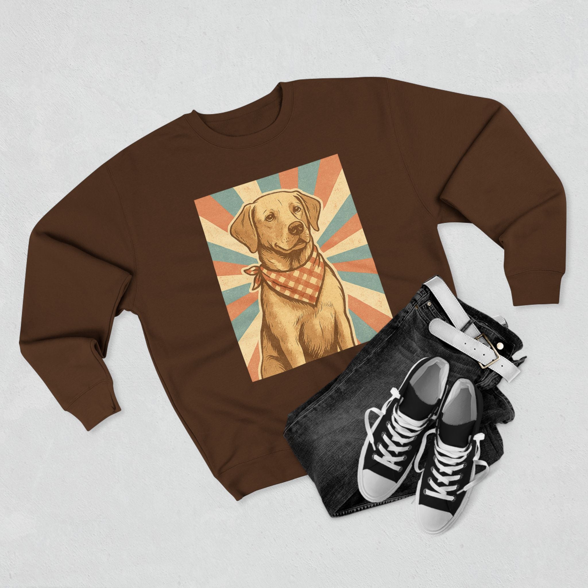 Vintage Dog Sweatshirt, Perfect Gift for Dog Lovers, Casual Wear, Animal Lovers, Fall Fashion, Unisex Crewneck