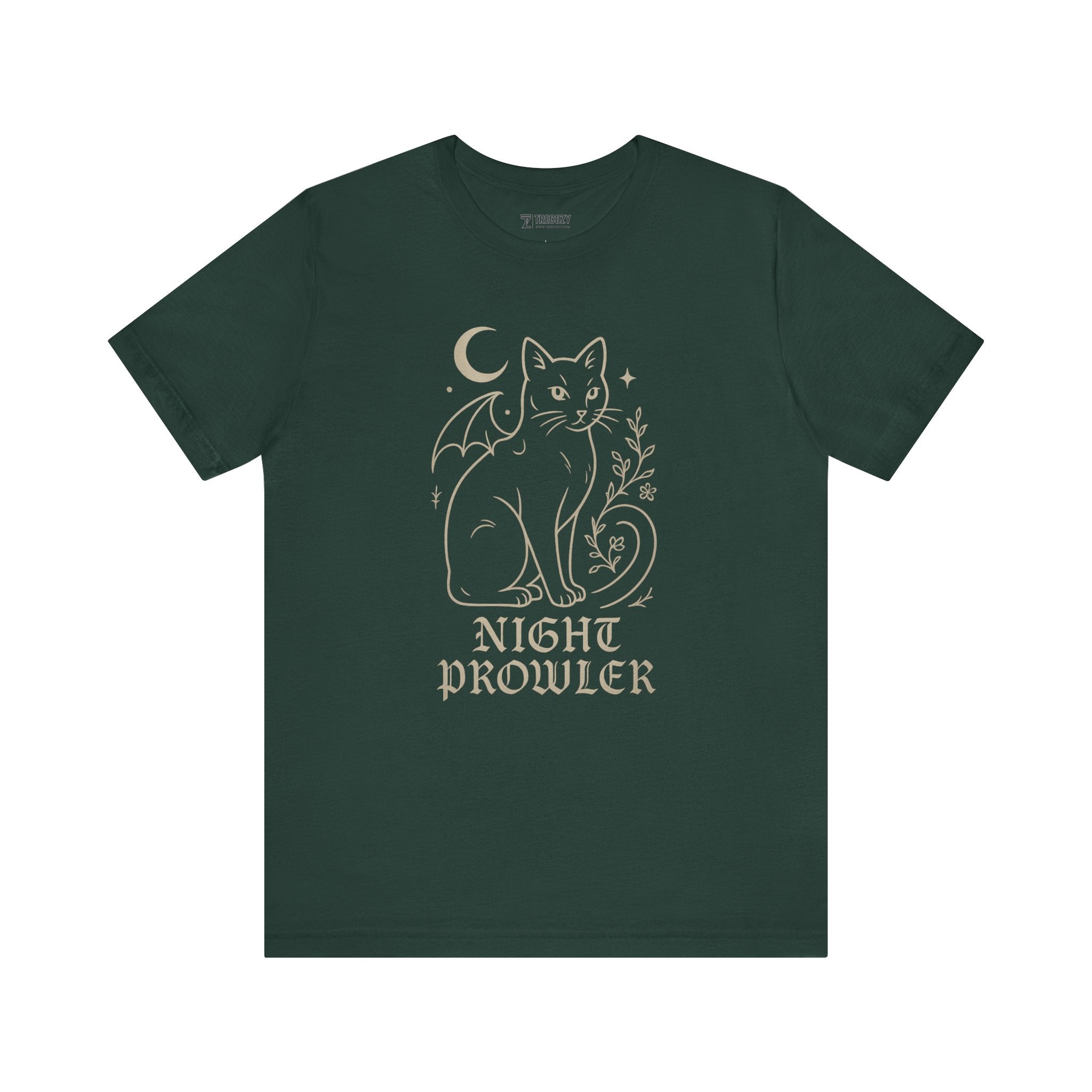 Night Prowler Cat Tee, Cozy TShirt, Gift for Pet Owners, Trending Cute Animal Top, Cute Reptile Tshirt