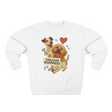 Unleash Happiness Dog Sweatshirt, Funny Pet Lover Gift, Cute Unisex Crewneck, Animal Lover Apparel, Cozy Gift for Dog Owners