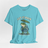 Ukyo-e Double Frog Tee - Let It Rain Happy, Ukyo-e Cozy TShirt, Gift, Trending Cute Animal Top, Cute Frog Tshirt
