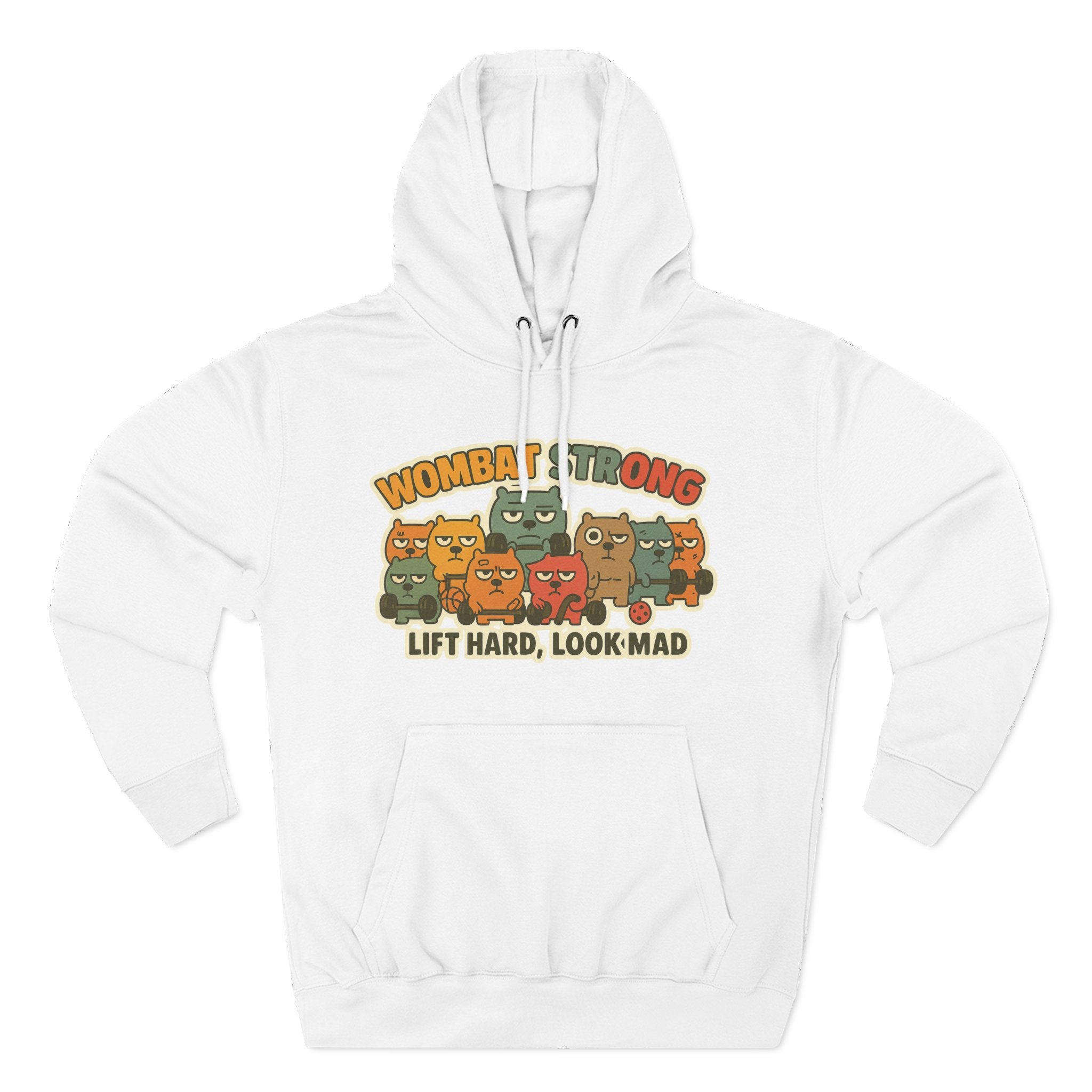 Lift Hard Look Mad Adorable Fleece Hoodie, Cozy Sweatshirt, Relaxed Apparel, Gift for Friends, Casual Wear, Chill Hoodie
