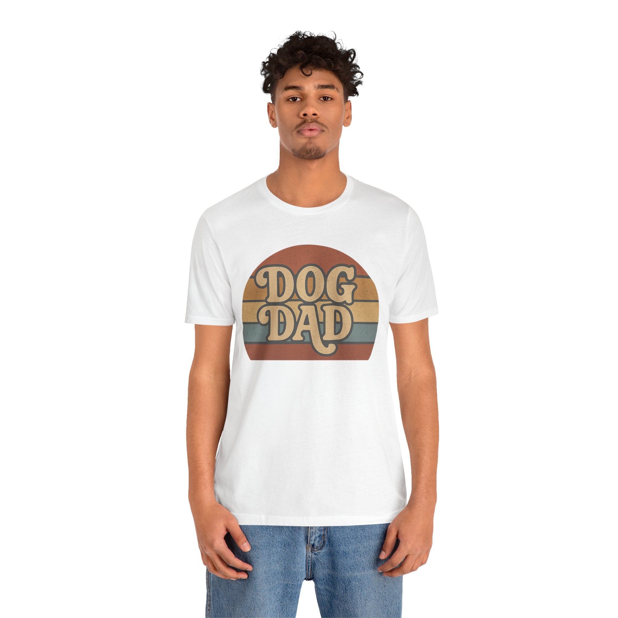Dog Dad Retro Tee | Unisex Short Sleeve T-Shirt, Gift for Dog Lovers, Pet Dad Shirt, Casual Wear, Birthday Gift