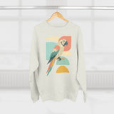 Tropical Parrot Sweatshirt, Cozy Crewneck for Bird Lovers, Casual Wear, Vacation Vibes, Unisex Fashion, Gift for Animal Enthusiasts