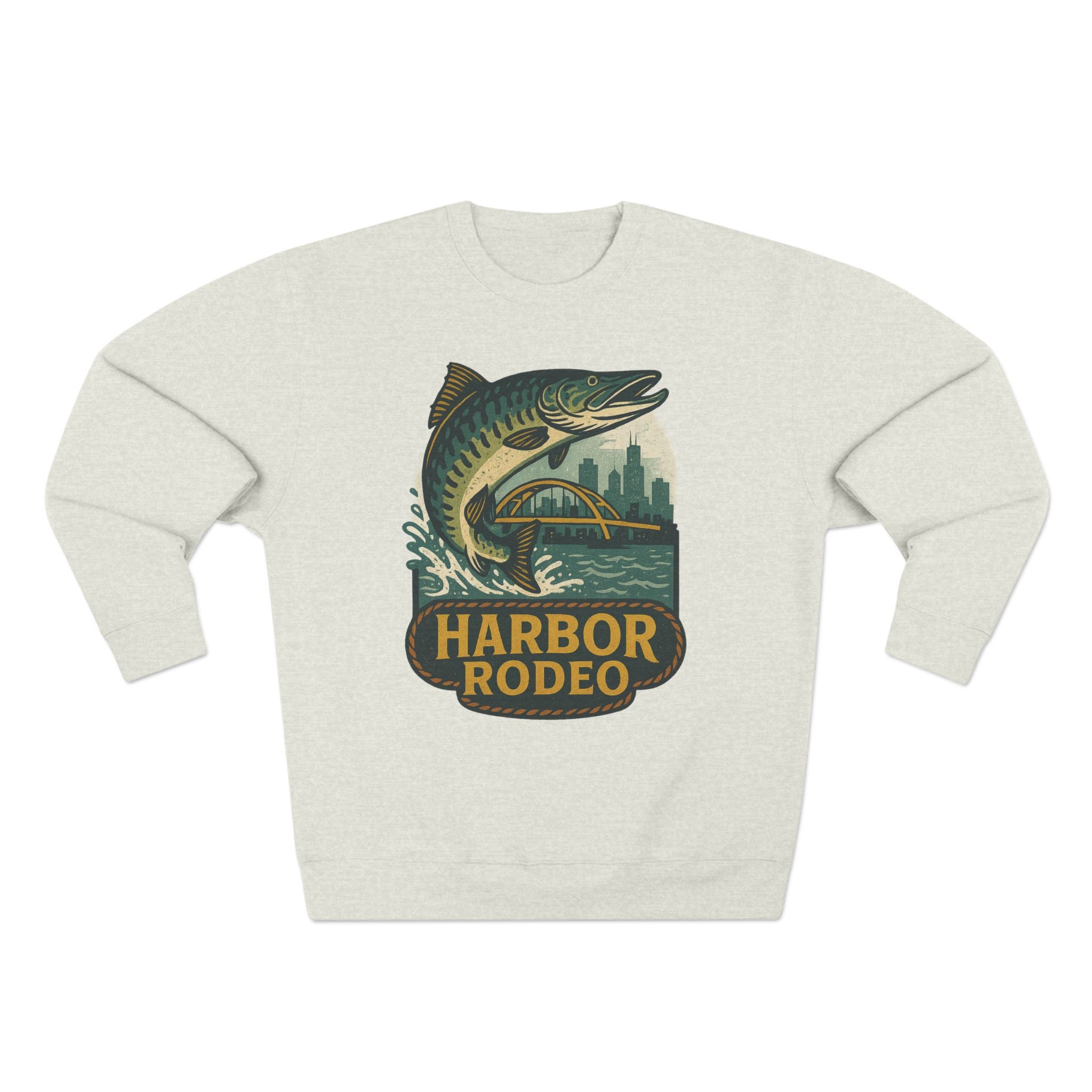 Harbor Rodeo Sweatshirt - Unisex Cozy Crewneck, Fall Fashion, Halloween Gift, Nature Lover Apparel, Casual Style
