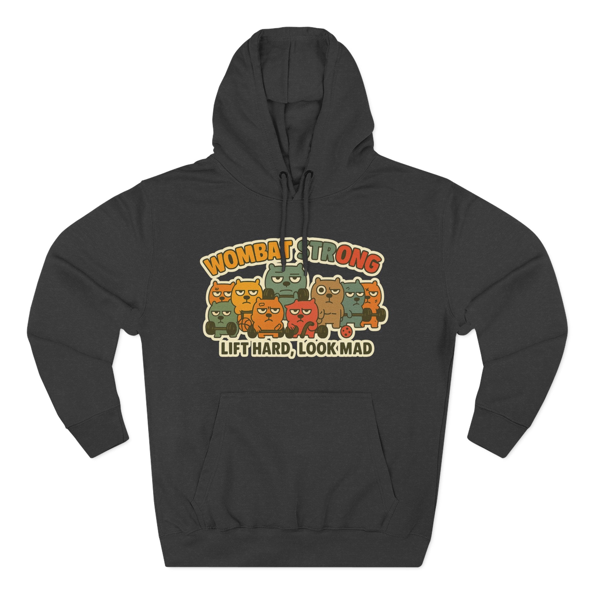 Lift Hard Look Mad Adorable Fleece Hoodie, Cozy Sweatshirt, Relaxed Apparel, Gift for Friends, Casual Wear, Chill Hoodie