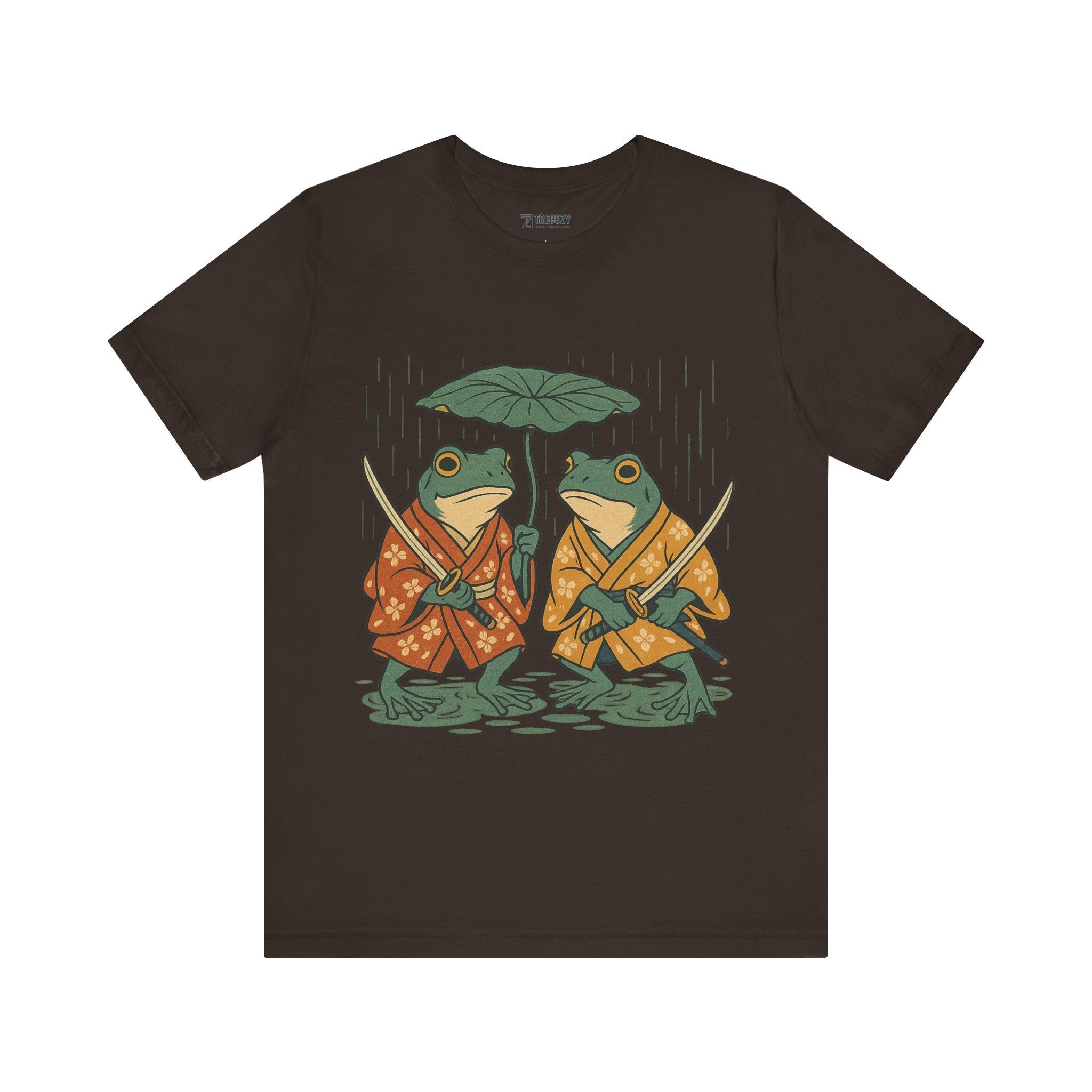 Frog Tee, Ukyo-e Cozy TShirt, Gift, Trending Cute Animal Top, Cute Frog Tshirt