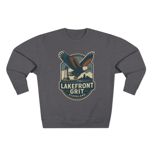 Cleveland Lakefront Grit Sweatshirt, Cozy Casual Wear for Nature Lovers, Perfect Gift for Fall, Unisex Crewneck