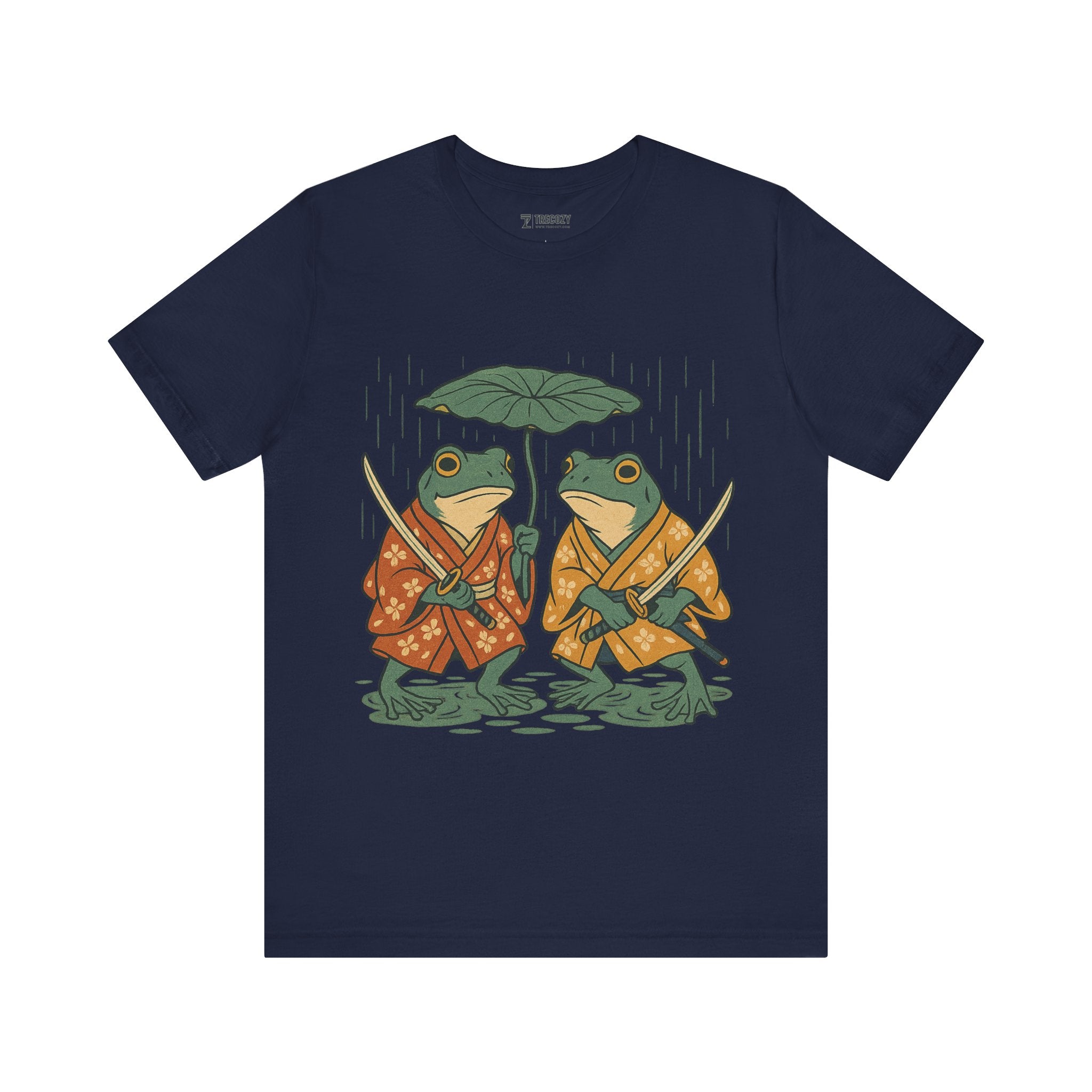 Frog Tee, Ukyo-e Cozy TShirt, Gift, Trending Cute Animal Top, Cute Frog Tshirt