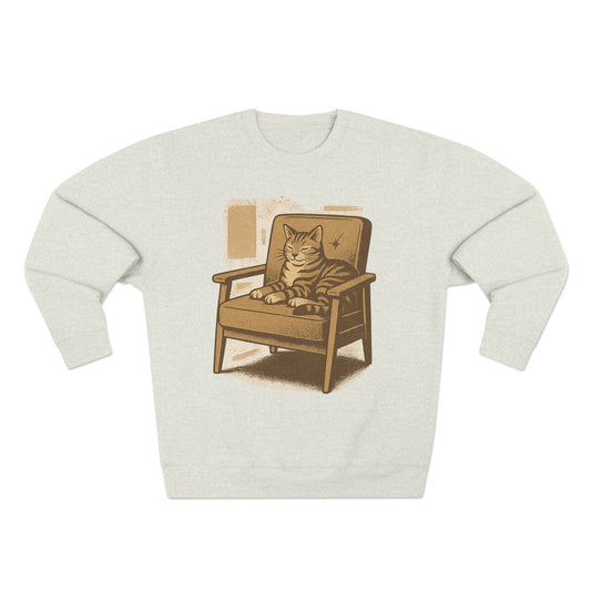 Cozy Sleepy Cat Sweatshirt, Perfect Gift for Cat Lovers, Casual Wear, Animal Lovers, Fall Fashion, Unisex Crewneck
