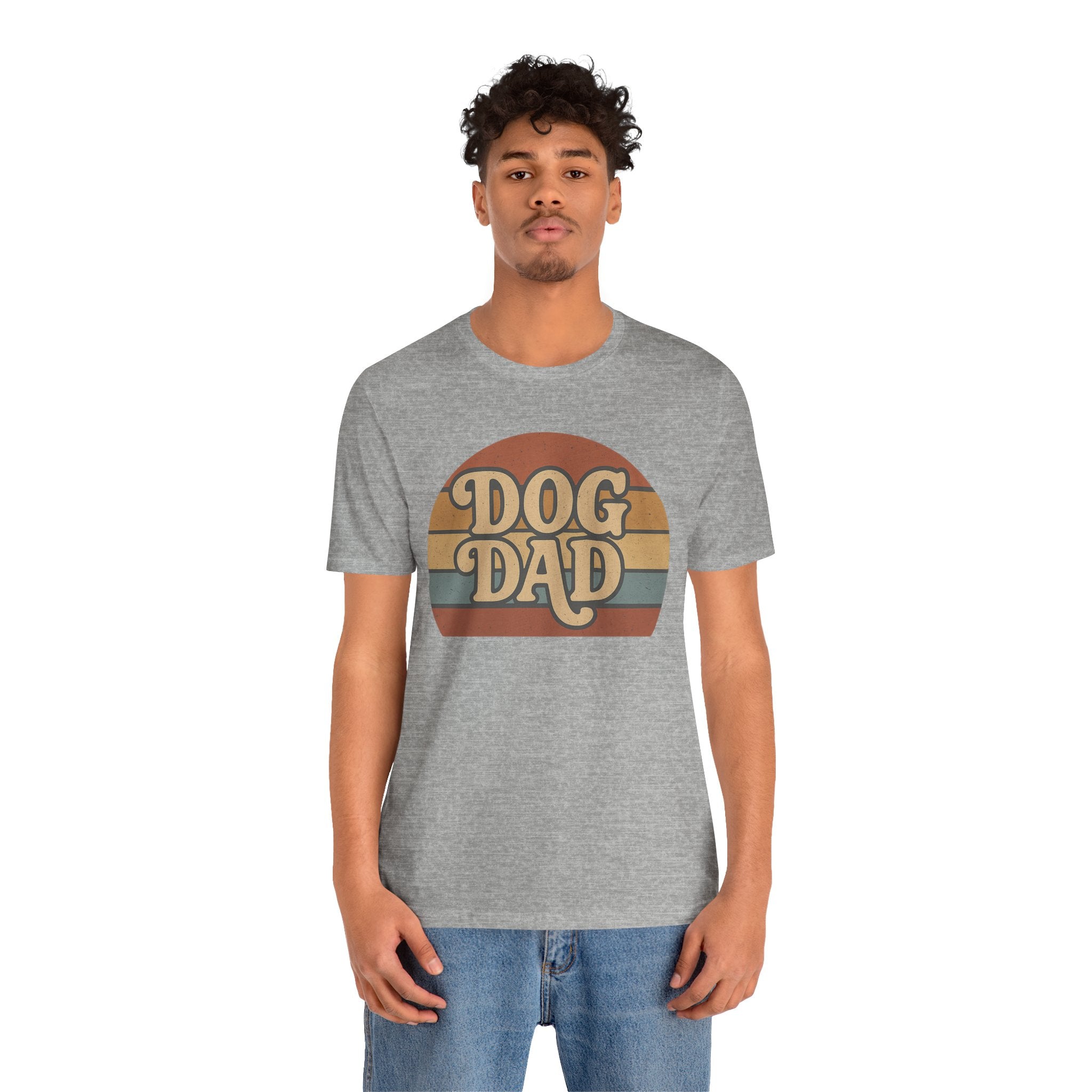 Dog Dad Retro Tee | Unisex Short Sleeve T-Shirt, Gift for Dog Lovers, Pet Dad Shirt, Casual Wear, Birthday Gift