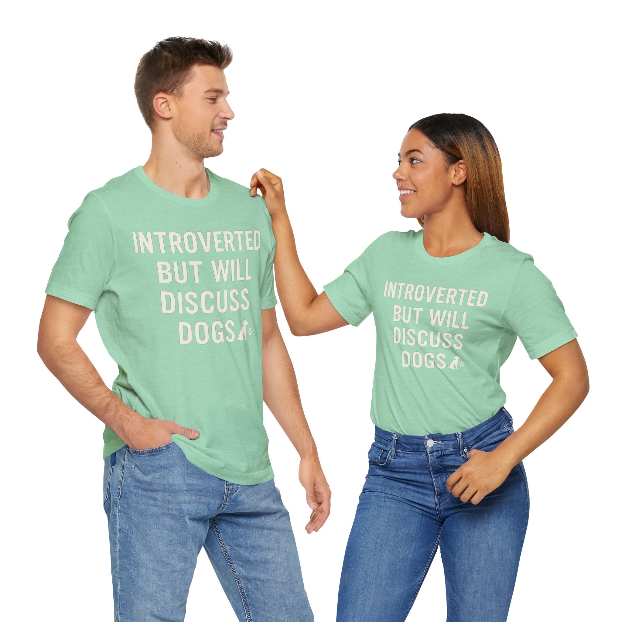 Introverted Dog Lover Tee, Funny Animal Shirt, Pet Lover Gift, Introvert Humor, Birthday Gift for Dog Owners