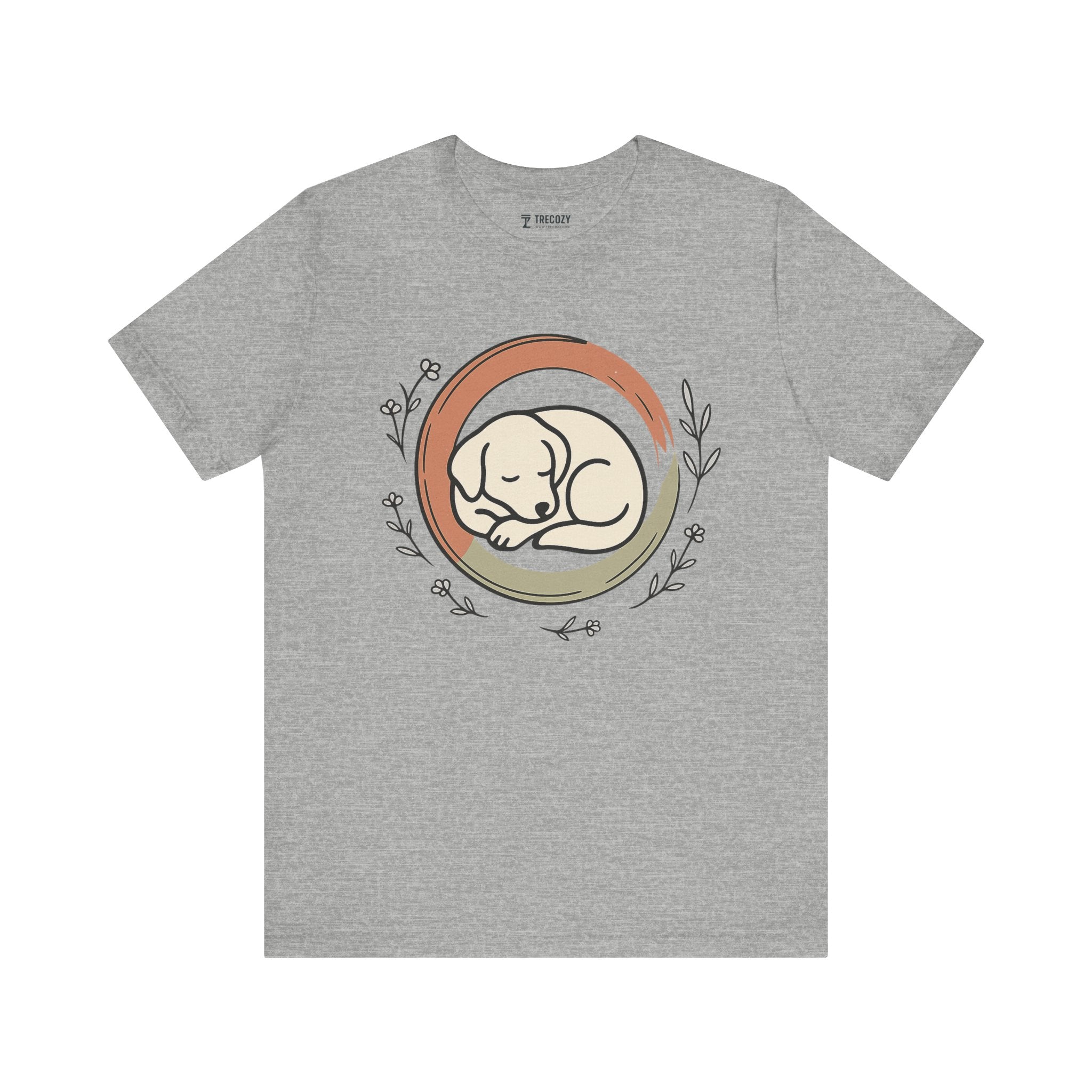 Sleeping Puppy Tee, Cozy TShirt, Gift for Pet Owners, Trending Cute Animal Top, Cute Dog Tshirt