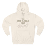The Cold Blooded Tour Signature Fleece Hoodie - Snake, Iguana & Gecko Lovers Must-Have, Pet Parent Gift, Cozy Sweatshirt, Reptile Lover Wardrobe, Comfortable Hooded Sweatshirt