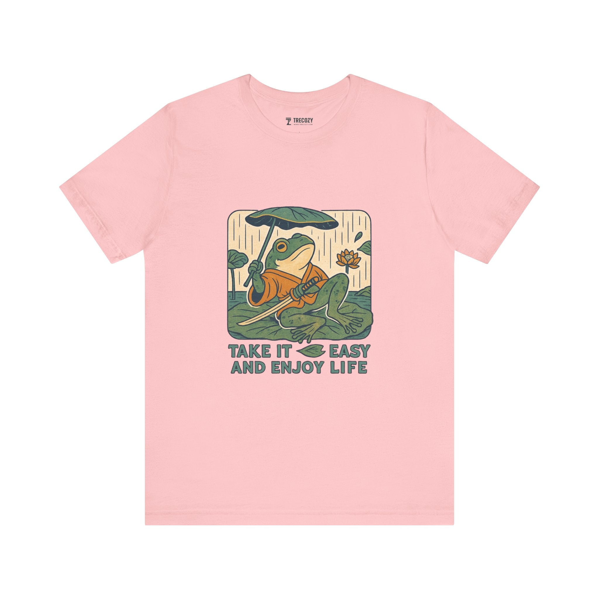 Frog Tee - Chill Ukyo-e Frog Style Japanese Art Unisex Jersey Short Sleeve Tee