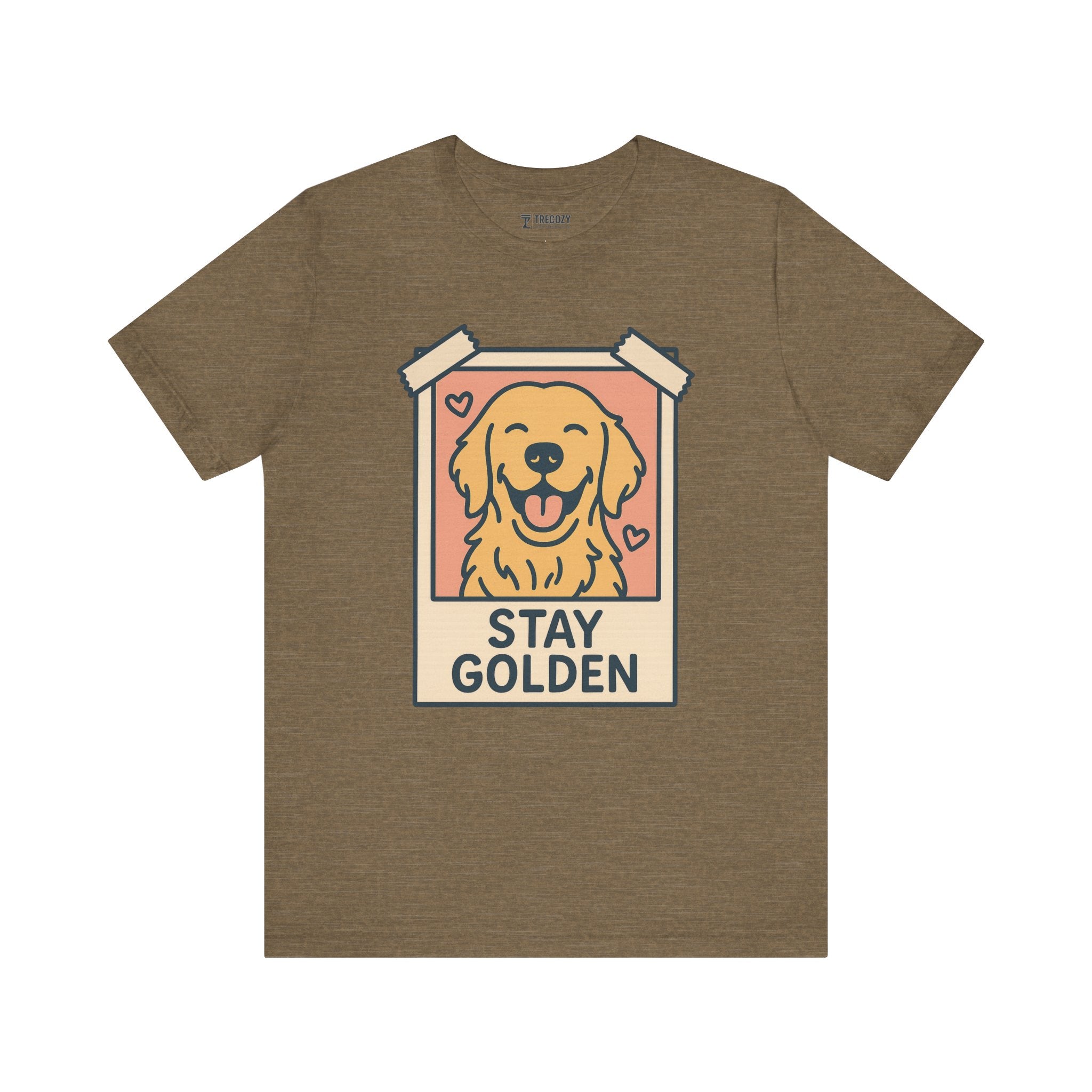 Stay Golden Dog Tee, Cozy TShirt, Gift for Pet Owners, Trending Cute Animal Top, Cute Dog Tshirt