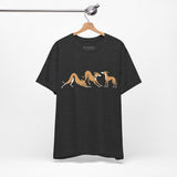 Greyhounds Unisex Jersey Tee - Gone Fishing T-Shirt, Outdoor Enthusiast Gift, Summer Apparel, Casual Wear, Fishing Trip Essentials