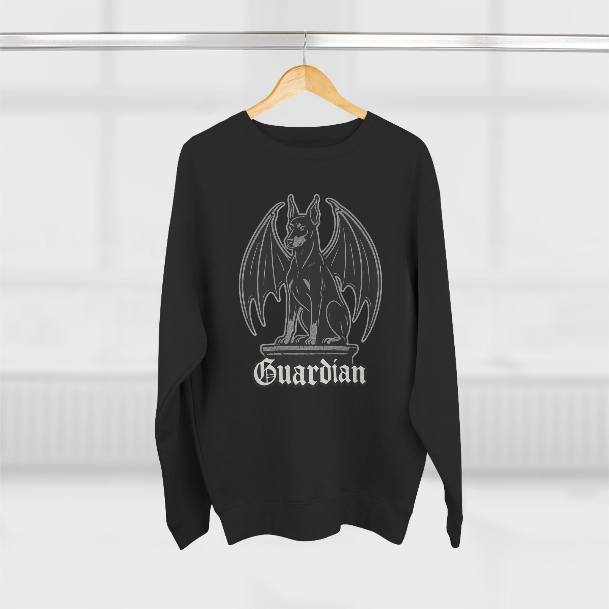 Dobermann Guardian Sweatshirt - Unisex Cozy Crewneck, Fall Fashion, Halloween Gift, Nature Lover Apparel, Casual Style