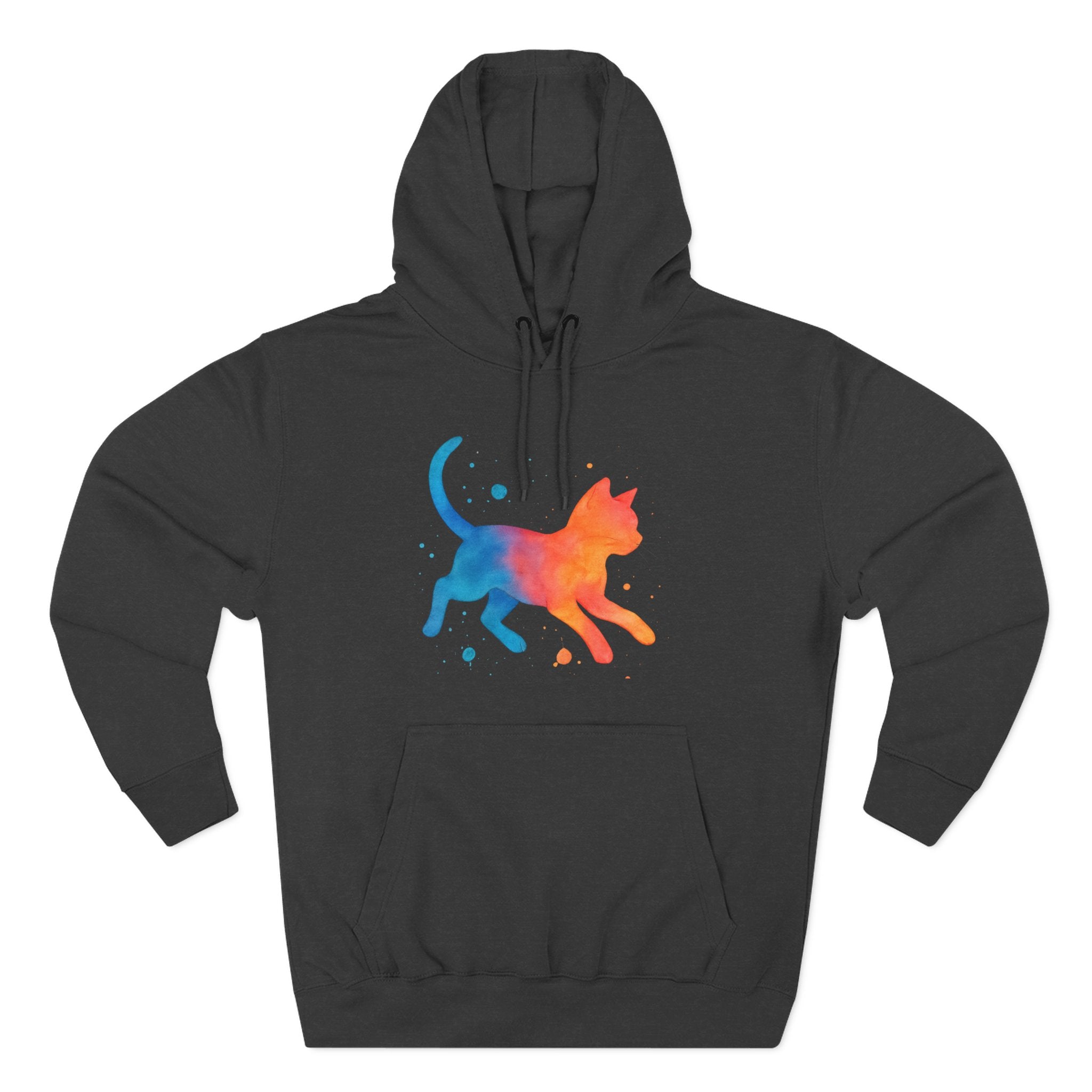 Pet Lovers Three-Panel Fleece Hoodie, Cat and Dog Hoodie, Unique Pet Apparel, Cozy Animal Lover Gift, Cute Hoodie for Pet Owners