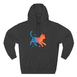 Pet Lovers Three-Panel Fleece Hoodie, Cat and Dog Hoodie, Unique Pet Apparel, Cozy Animal Lover Gift, Cute Hoodie for Pet Owners