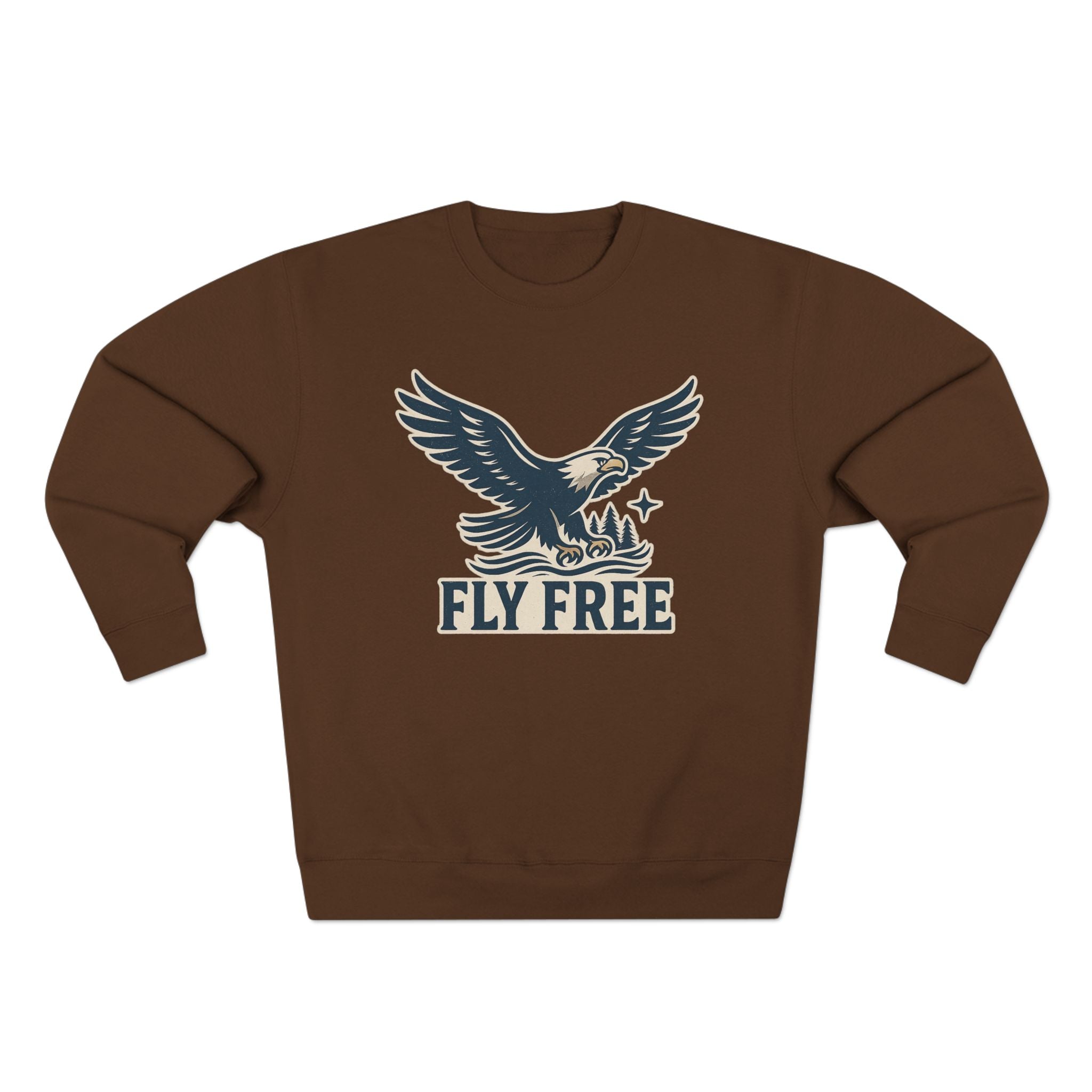 Fly Free Eagle Sweatshirt - Unisex Cozy  Crewneck, Fall Fashion, Halloween Gift, Nature Lover Apparel, Casual Style
