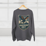 Cleveland Lakefront Grit Sweatshirt, Cozy Casual Wear for Nature Lovers, Perfect Gift for Fall, Unisex Crewneck