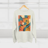 Colorful Cat Unisex Crewneck Sweatshirt, Cat Lover Gift, Cozy Sweater for Pet Owners, Cute Animal Apparel, Perfect for Birthdays, Holidays