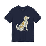 Floral Dog Lover Tee, Pet Shirt, Unisex Animal Tee, Gift for Dog Owners, Eco-Friendly Apparel