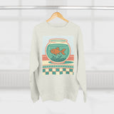 Whimsical Goldfish Sweatshirt, Cozy Crewneck, Fun Gift Idea, Aquatic Theme, Casual Wear, Perfect for Fish Lovers