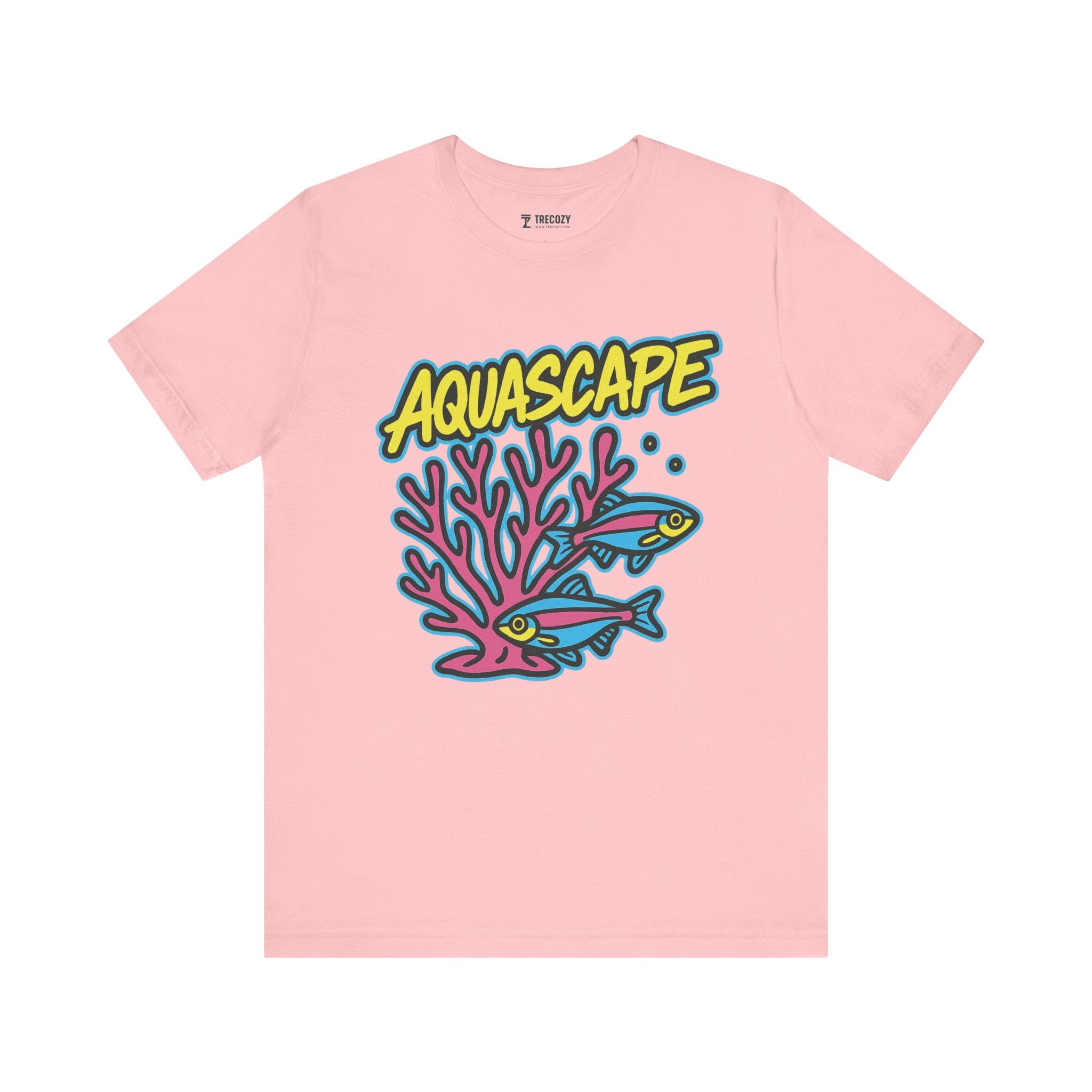 Aquascape Swimming Fish Tee, Cozy TShirt, Gift for Pet Owners, Trending Cute Animal Top, Cute Fish Tshirt