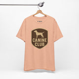 Canine Club Unisex Tee, Dog Lover Shirt, Birthday Gift, Pet Parent Apparel, Casual Wear, Animal Rescue Fundraiser