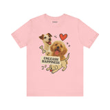 Cute Dog Lover Tee - Unleash Happiness Shirt, Pet Owner Gift, Animal Lover Apparel, Casual Wear, Birthday Gift