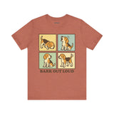 Beagle Bark Out Loud Dog Tee, Cozy TShirt, Gift for Pet Owners, Trending Cute Animal Top, Cute Dog Tshirt