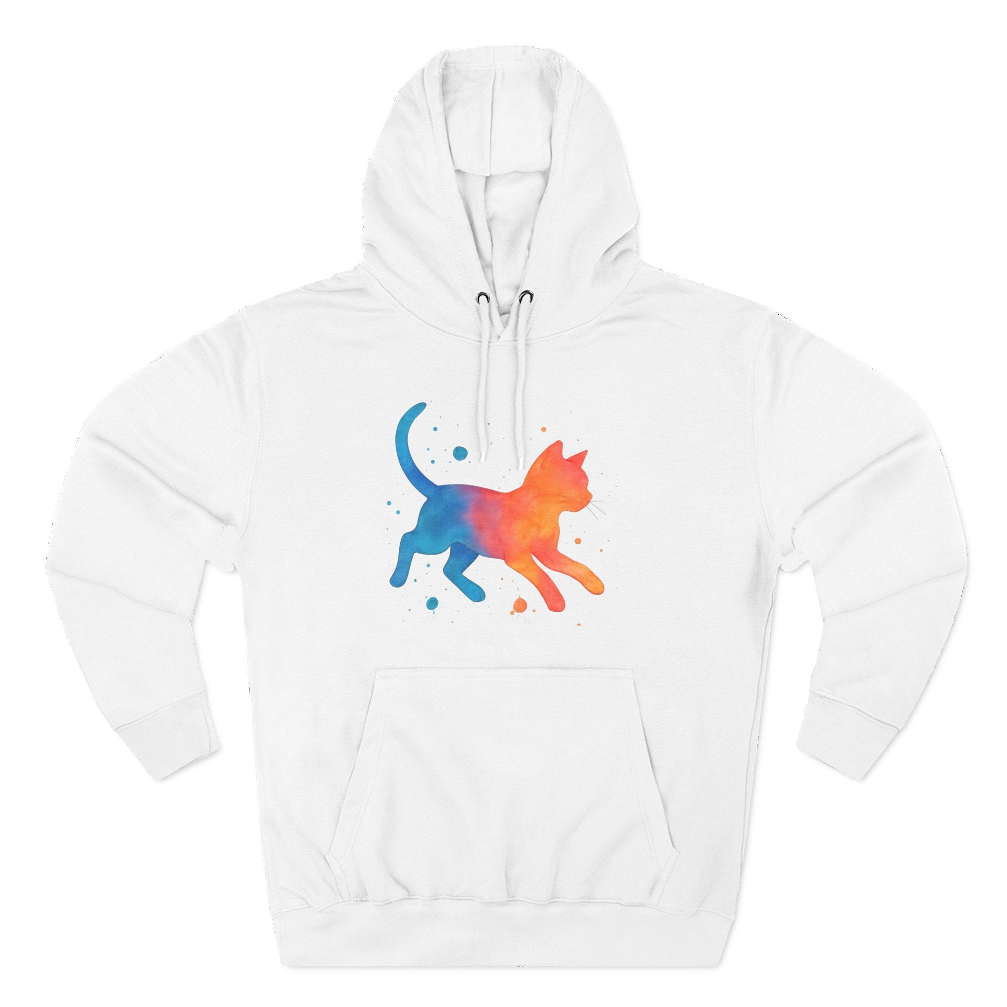 Pet Lovers Three-Panel Fleece Hoodie, Cat and Dog Hoodie, Unique Pet Apparel, Cozy Animal Lover Gift, Cute Hoodie for Pet Owners