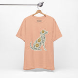Floral Dog Lover Tee, Pet Shirt, Unisex Animal Tee, Gift for Dog Owners, Eco-Friendly Apparel