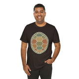 Geometric Turtle Shell Tee, Cozy Shirt, Gift for Pet Owners, Trending Cute Animal Top, Cute Reptile  Tshirt