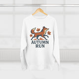 Autumn Run Fox Unisex Crewneck Sweatshirt | Cozy Fall Fashion, Gift for Nature Lovers, Perfect for Outdoors & Running, Seasonal Apparel