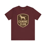 Canine Club Unisex Tee, Dog Lover Shirt, Birthday Gift, Pet Parent Apparel, Casual Wear, Animal Rescue Fundraiser