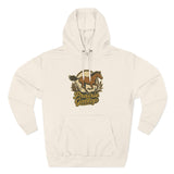Cozy Horse Fleece Hoodie with Back Print - Cozy Fall Apparel for Outdoor Adventures, Nature Lover Gift, Warm Fall Layer, Perfect for Seasonal Celebrations
