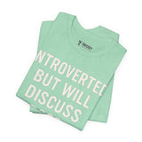 Introverted Dog Lover Tee, Funny Animal Shirt, Pet Lover Gift, Introvert Humor, Birthday Gift for Dog Owners