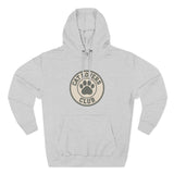 Cat Lovers Club Signature Fleece Hoodie with Back Print - Pet Parent Gift, Cozy Cat Hoodies, Animal Lover Wardrobe, Comfortable Hooded Sweatshirt Musthaves