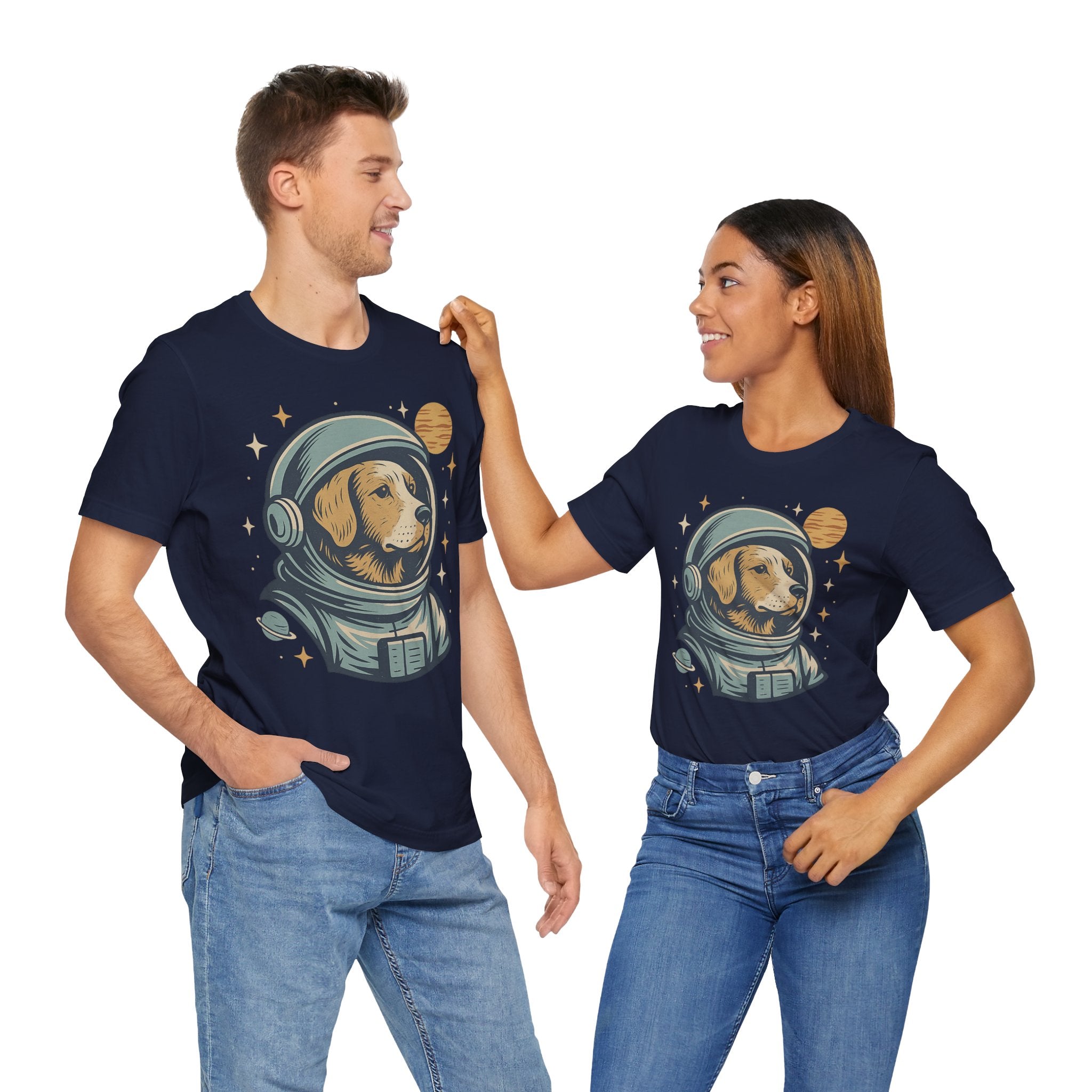 Astronaut Dog Unisex Tee | Cute Pet Lover Shirt, Dog Lover Gift, Space Themed Tee, Fun Casual Wear, Everyday Style