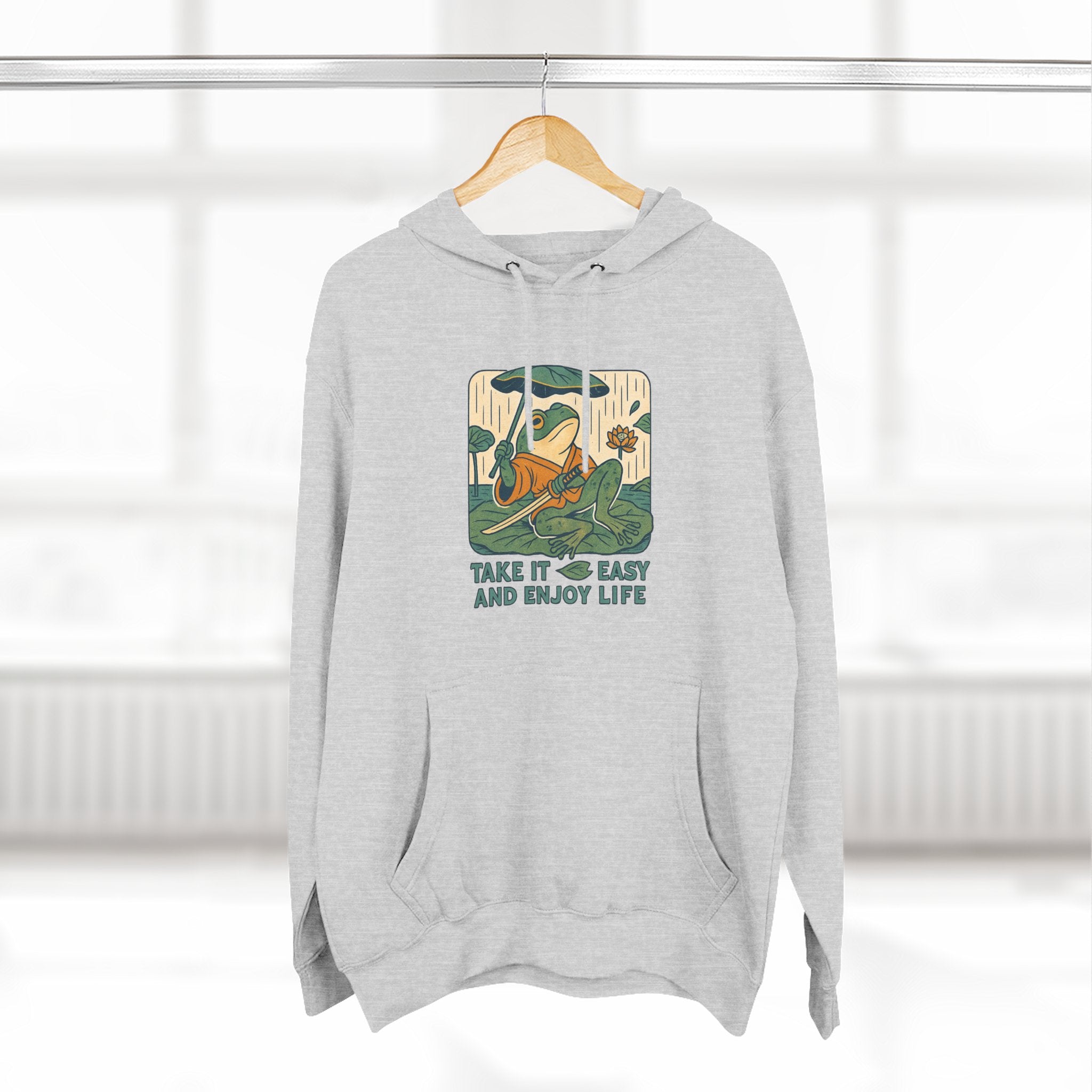 Chill Vibes Fleece Hoodie | Cozy Hoodie for Relaxation, Perfect for Gifts, Lounging, Nature Lovers, Casual Wear