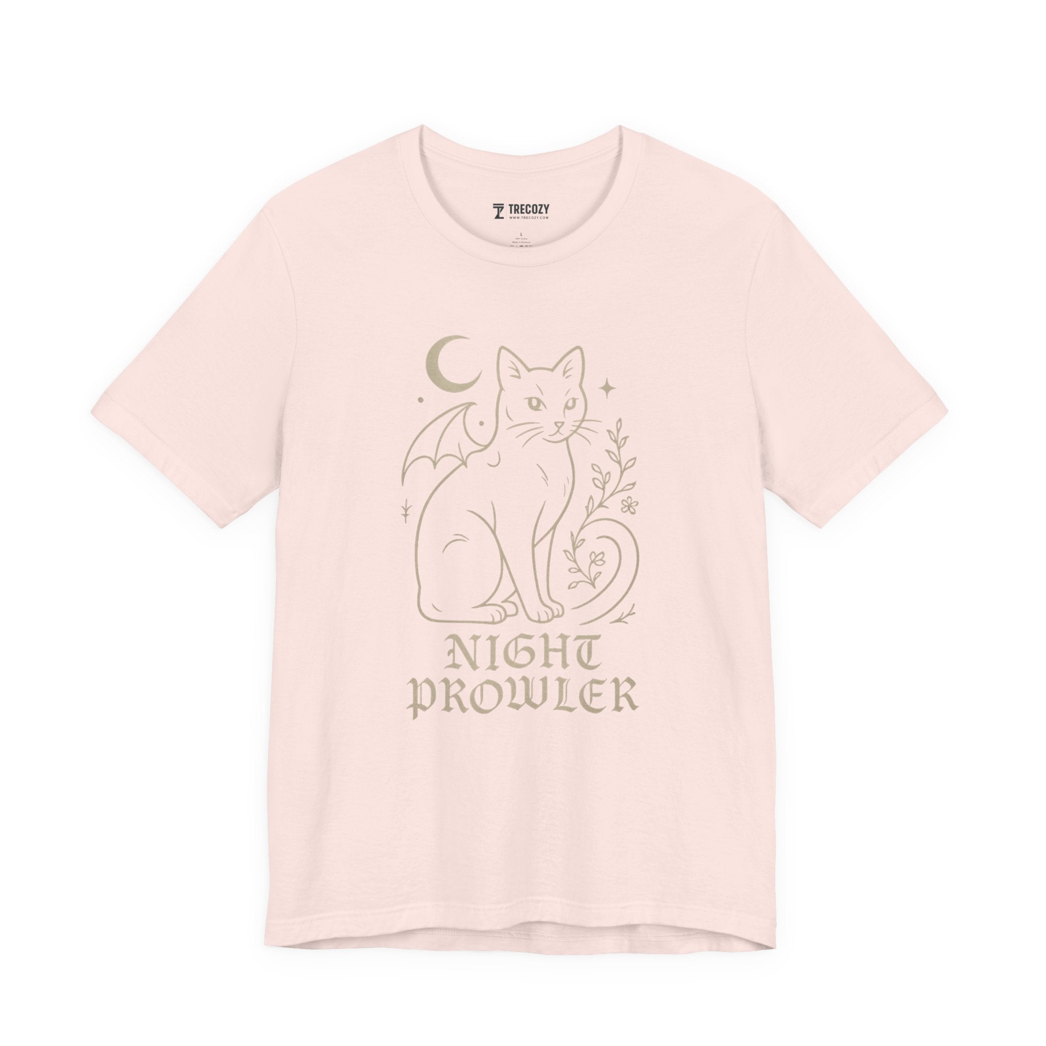 Night Prowler Cat Tee, Cozy TShirt, Gift for Pet Owners, Trending Cute Animal Top, Cute Reptile Tshirt