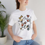 Dog Tee - Playful Unisex Jersey Short Sleeve Tee, dog lover tshirt