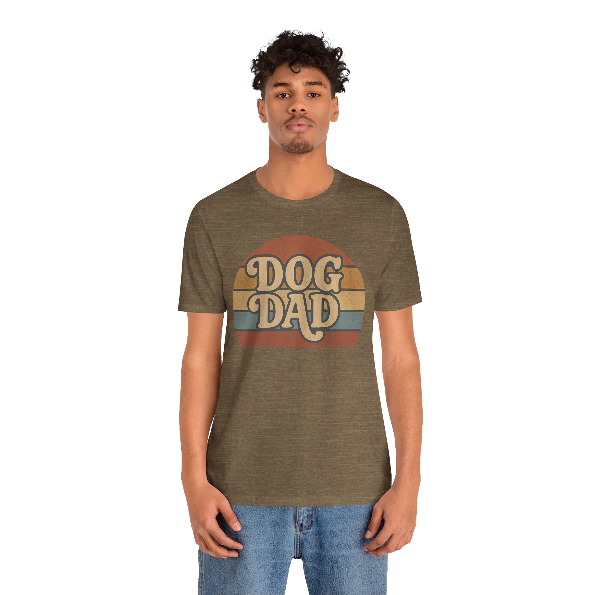 Dog Dad Retro Tee | Unisex Short Sleeve T-Shirt, Gift for Dog Lovers, Pet Dad Shirt, Casual Wear, Birthday Gift