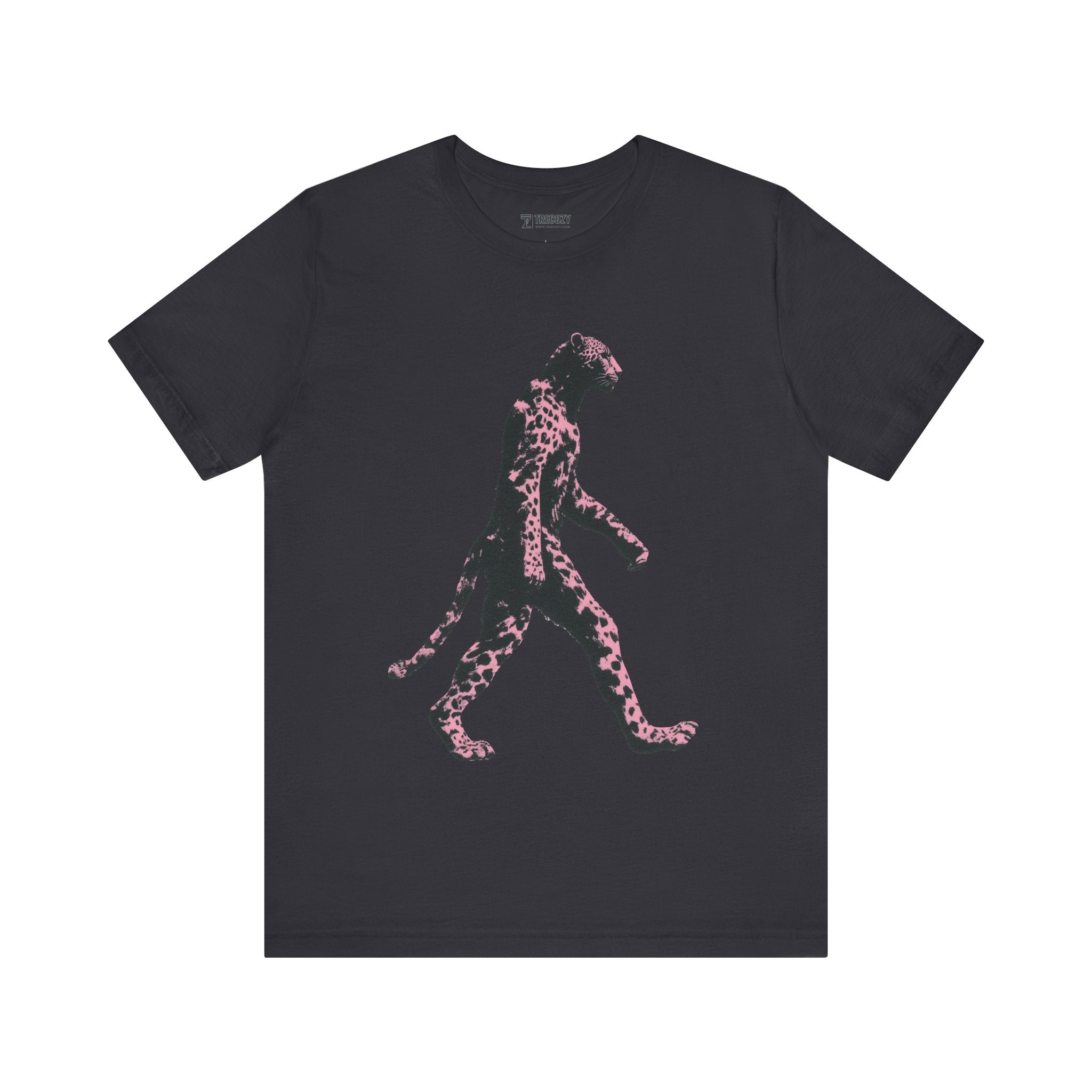 Pink Panthera Walk – Bold Leopard-Inspired T-Shirt, Fierce Urban Jungle Graphic Tee, Bold Animal Print Shirt